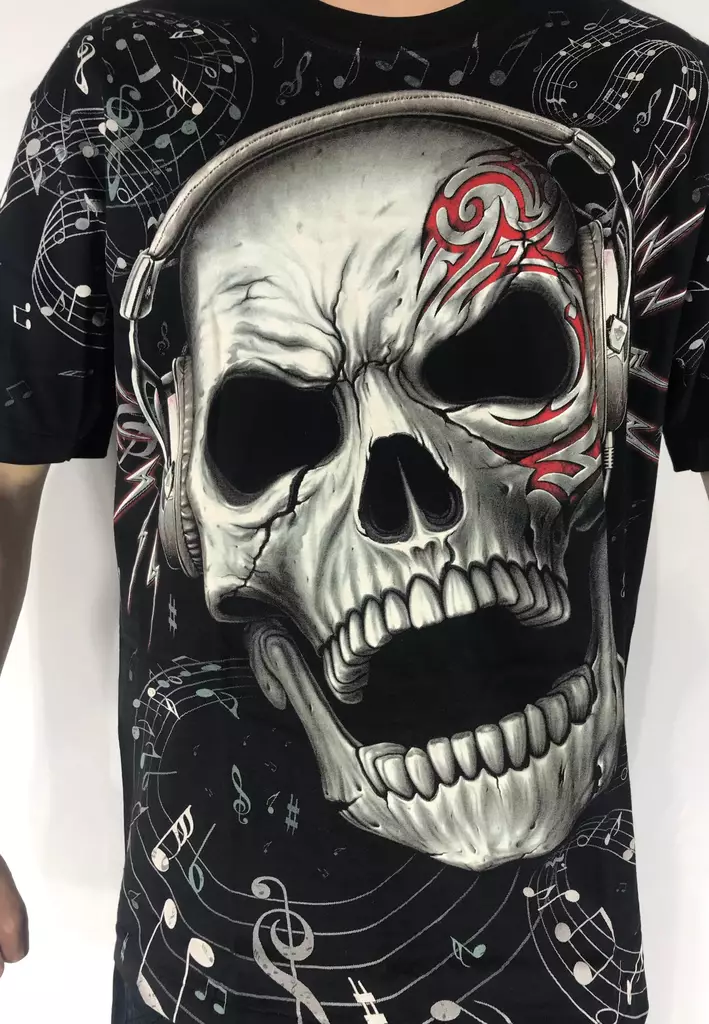 T-paita, Music Skull - T-paidat - TP1229 - 1