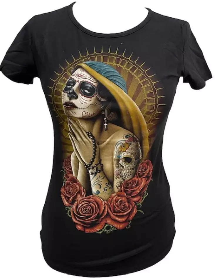 T-paita, Sugarskull Elegance - T-paidat - NP829 - 1