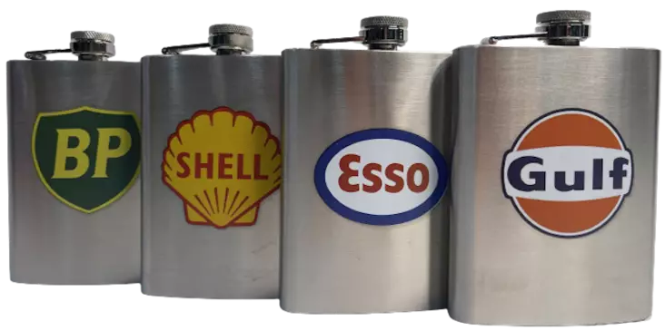 Takumatti öljymerkit BP Gulf Shell Esso - Juomapullot - PTM19 - 1