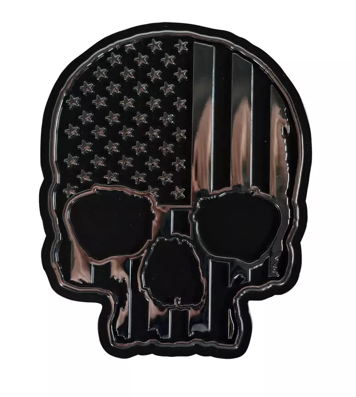 Tarra USA Skull, kova tarra 3D - Tarrat - TAR409 - 1
