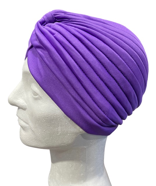Turbaani, violetti - Hiuskoristeet - HAT129 - 1