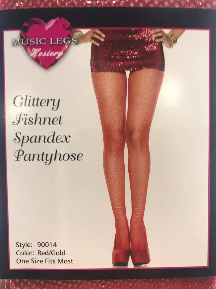 Verkkosukkahousut, red/ Gold - Leggingsit - SU199 - 1