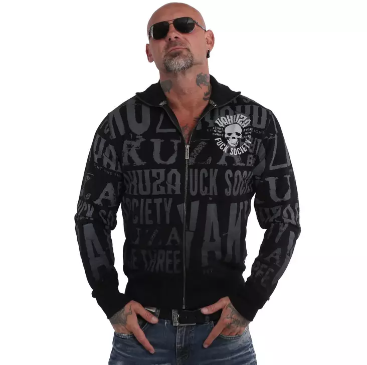 Yakuza Collegetakki Skull Classic - Pitkähihaiset paidat - YA9 - 1