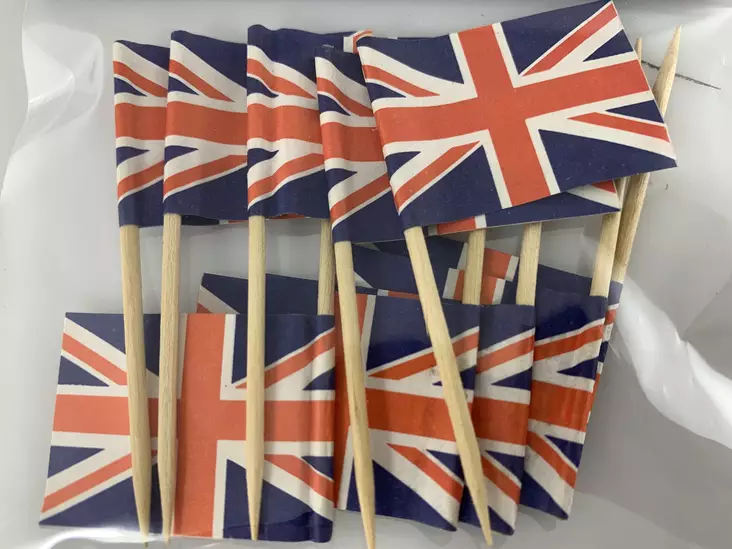 Britti lippu 7,5cm tukut 10-kpl - Astiat - TIKKUGB - 1