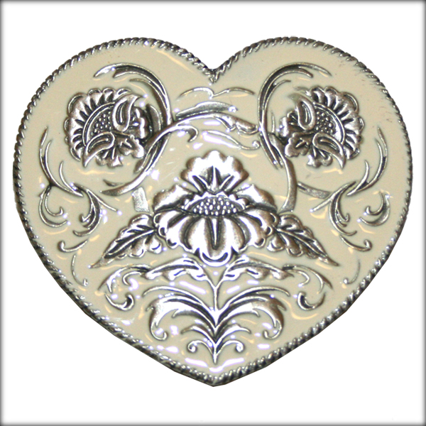 Vyönsolki, sydän&kukkaornamentti - Soljet - VS298V - 1